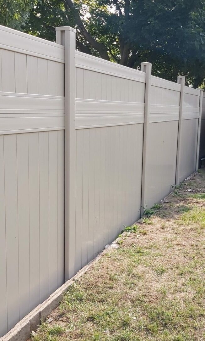 8' high vinyl fence panels